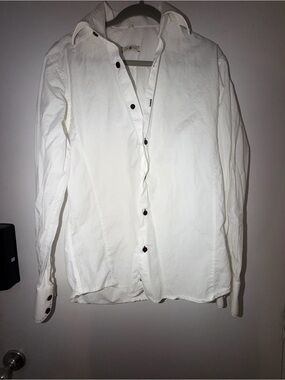 Stone Rose White Men's Button-Up Dress Shirt